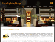Tablet Screenshot of hughlightingdesign.com